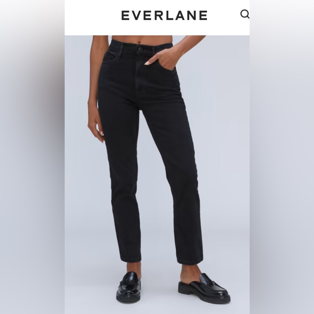 Everlane size 30 original cheeky jean (coal)